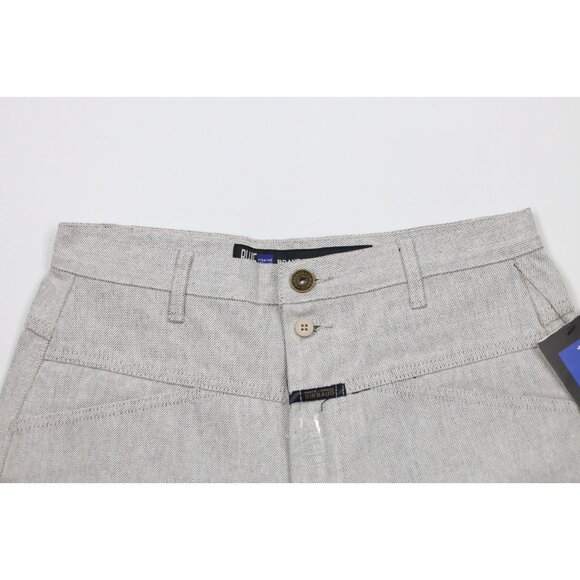 Deadstock Vtg 90s Marithe Francois Girbaud Mens 32 Baggy Denim Jean Shorts Gray - Picture 2 of 16